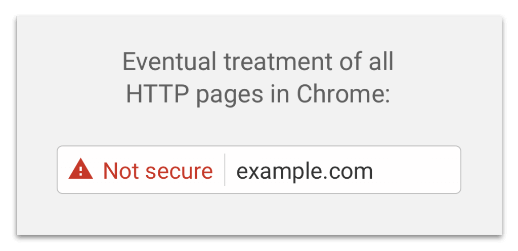 Google chrome treatment non https